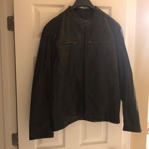 Men’s faux leather jacket by Sonoma